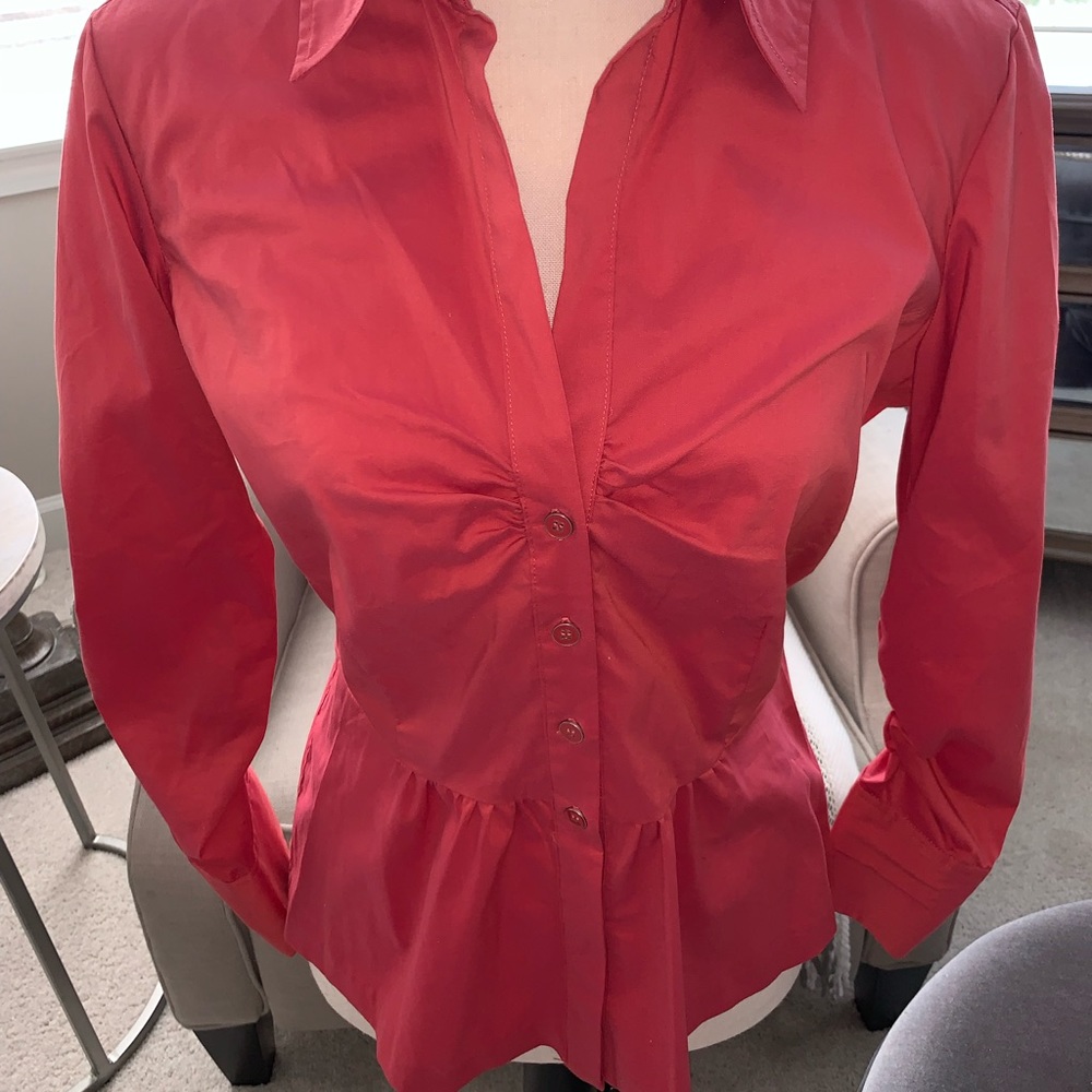 Dark coral top